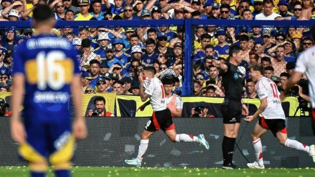 River le ganó el clásico a Boca en la Bombonera.