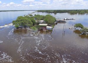 Así se ve la inundación en el norte de Santa Fe desde el aire