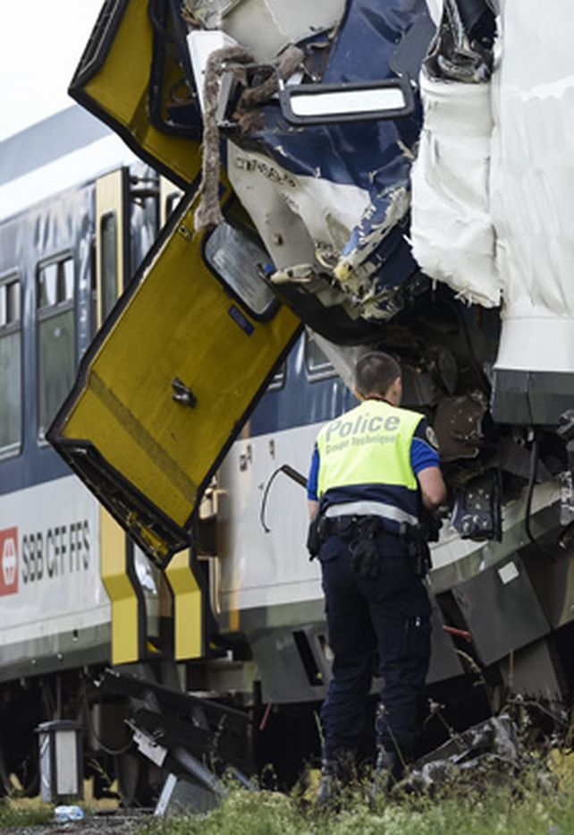 Suiza: 44 heridos en colisión de trenes