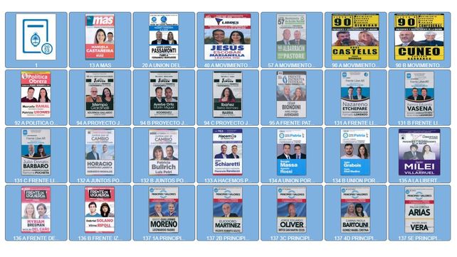 Los precandidatos a la Casa Rosada.