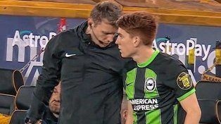 Valentín Barco debutó con la camiseta del Brighton, pero su equipo quedó eliminado de la FA Cup.
