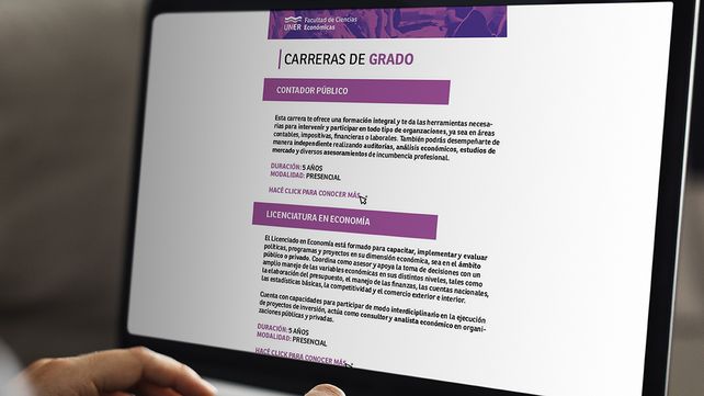 La Facultad de Ciencias Económicas de la UNER continúa con sus preinscripciones 100% online para carreras 2021.