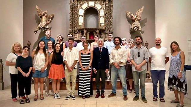 El equipo del Museo Marc con la ministra de Cultura de Santa Fe