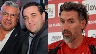 Pablo Toviggino, junto a Claudio Tapia, le contestó con dureza al DT de Estudiantes, Eduardo Domínguez.