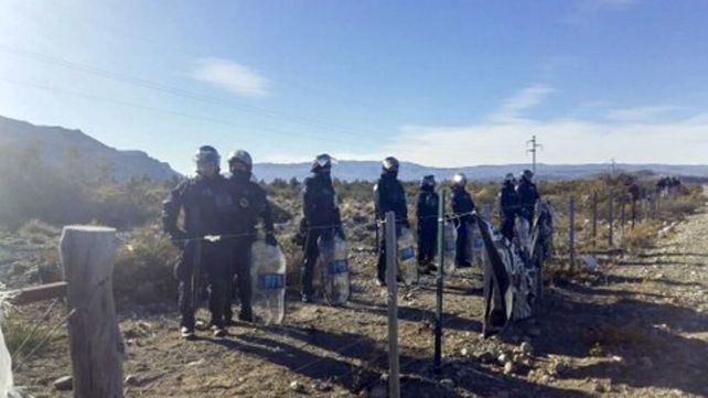 Hubo un gran despliegue de fuerzas federales en el predio de la comunidad mapuche.&nbsp;