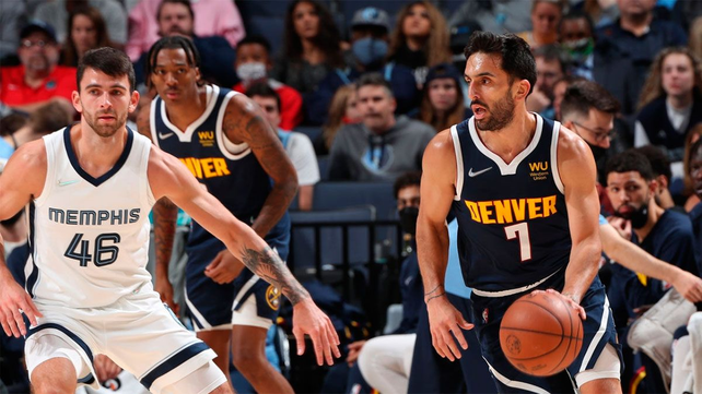 Escaso aporte de Campazzo en la derrota de Denver Nuggets