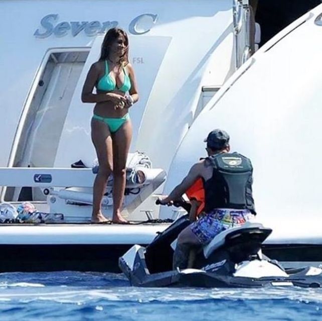 Las fotos robadas de Antonella Roccuzzo en bikini