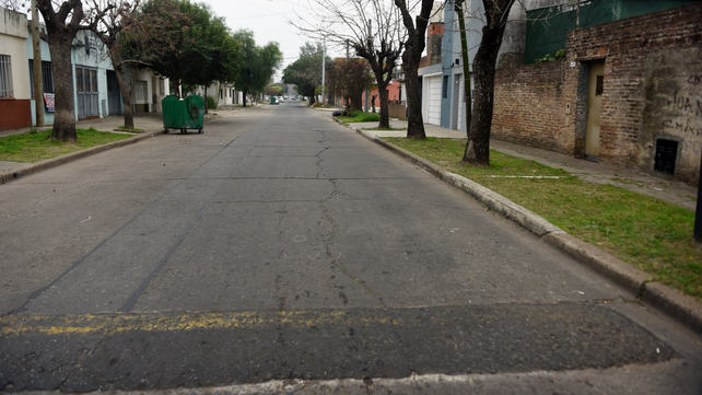 Entre Ríos al 6000, entre Rui Barbosa y San Francisco, barrio Tiro Suizo. El lugar donde fue asesinado Eduardo Enrique Morera.