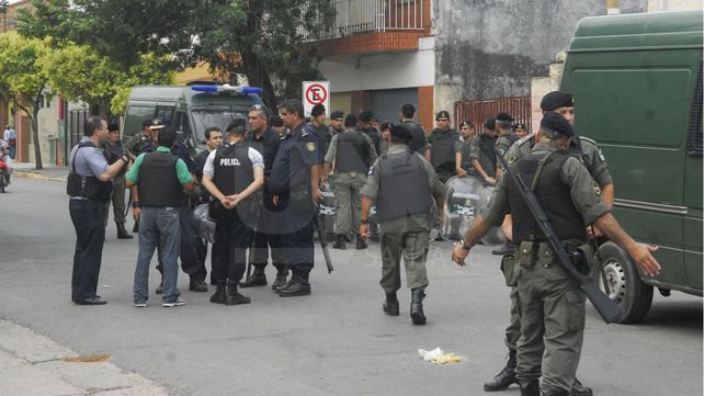 A raíz del paro. Gendarmería debió actuar