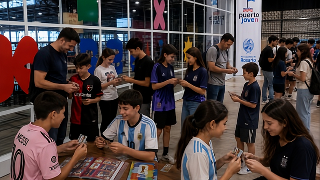 Puerto joven. Habrá intercambio de figuritas del Mundial y juegos frente al río