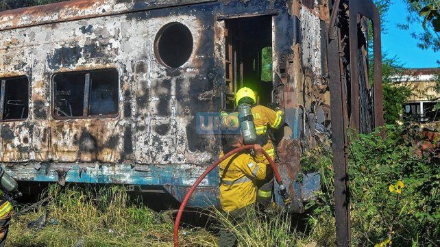 Nuevo incendio en uno de los vagones del ferrocarril