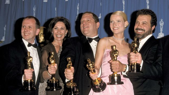 Harvey Weinsten (centro). La Academia nominó más de 300 de sus películas