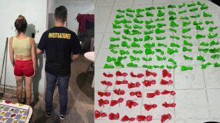 Secuestraron 115 dosis de cocaína en la casa de una mujer