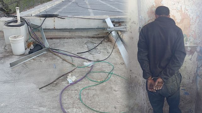 Detenido por intentar robar cables