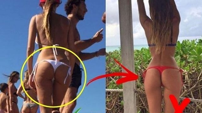 Se filtraron fotos de la verdadera cola de Pampita, sin retoques ni maquillaje