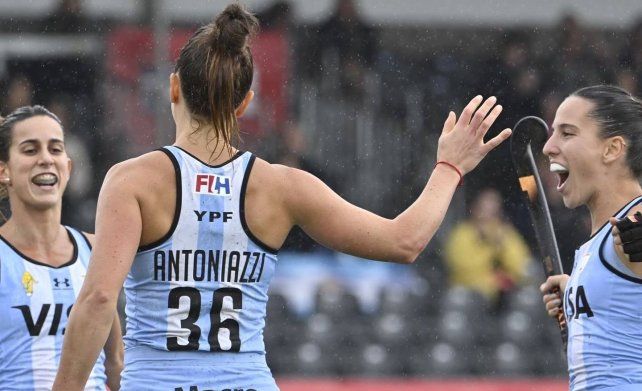Bautismo de gol para la santafesina Antoniazzi con la camiseta de Las Leonas.