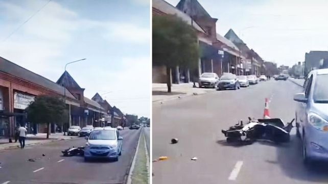 La mujer se trasladaba en una moto 110 CC cuando fue rozada por el colectivo. El siniestro fatal ocurrió en avenida Almafuerte