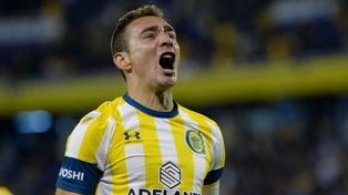 ¡Gritalo! Marco Ruben con la boca llena de gol, una postal.