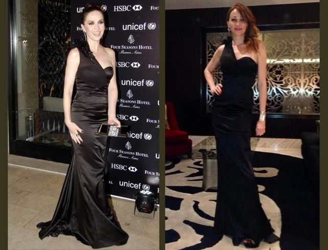 Nati Oreiro y Vero Lozano con vestidos idénticos en la misma fiesta