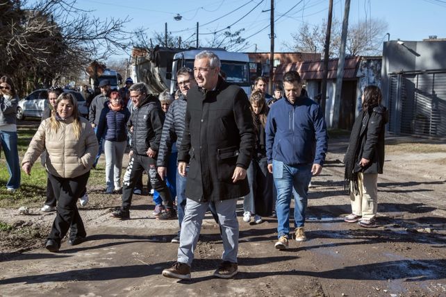 Este viernes Javkin recorrió Empalme Graneros
