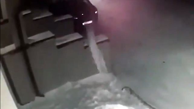 La pequeña cayó desde la ventana de su casa y se levantó como si nada.&nbsp;