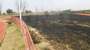 Entidades deportivas locales sufrieron la quema de pastizales