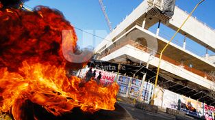 La Uocra continuó con las protestas y volvió a cortar el tránsito en la ciudad