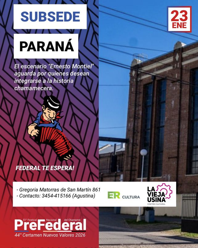 Vuelve el Pre Federal a Paraná en búsqueda de nuevos valores chamameceros
