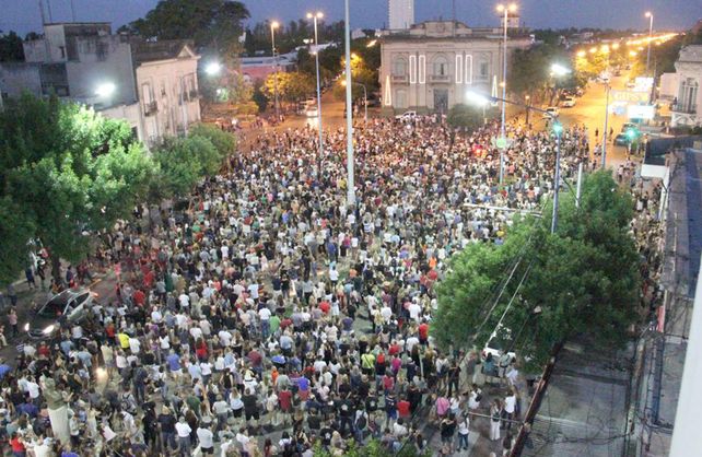Masiva marcha en Rafaela.