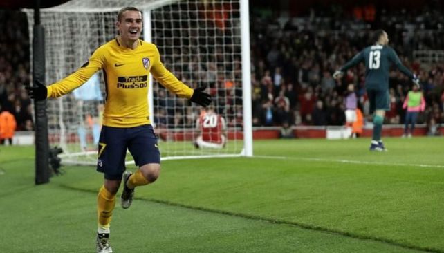 El Atlético rescató un empate en una de las semifinales de la Europa League