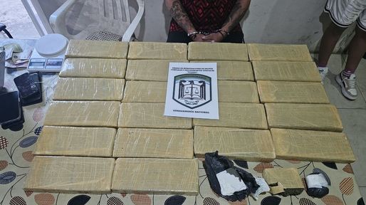 Secuestran más de 20 kilos de marihuana prensada en un operativo en Villa Gobernador Gálvez