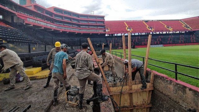 Colón brindó detalles sobre los trabajos que se vienen&nbsp; realizando en el foso de la platea oeste.
