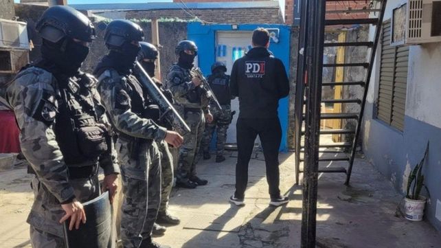 Uno de los allanamientos en zona oeste.
