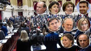Los diputados entrerrianos: Bordet, Gaillard, Osuna, Tomas; Morchio, Benedetti, Antola, Ballejos y Benedit.