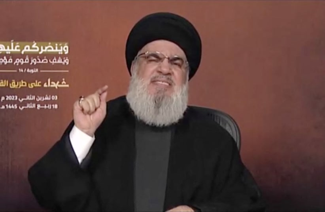 El jeque Hassan Nasrallah, líder indiscutivo de Hezbolá. Podría desencadenar otra guerra contra Israel, como la de 2006.