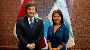 Perú: Javier Milei se reunió con Keiko Fujimori en la previa de la asunción presidencial