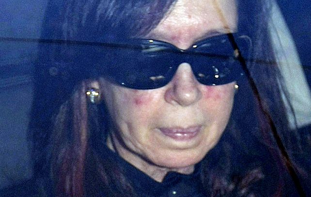 La presidenta al ingresar a la Fundación Favaloro el sábado pasado