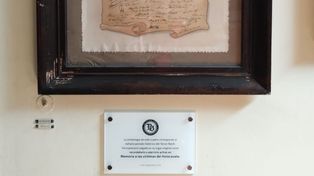 El Club Alemán resignificó un cuadro con la esvástica en un acto intergeneracional
