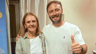 La viceintendenta Magdalena Reta de Urquiza y Francisco Azcué celebraron los resultados.