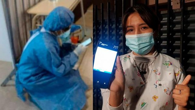 La joven jujeña de 23 años sabía que no podía abandonar su puesto de combate y le hizo frente a la pandemia﻿