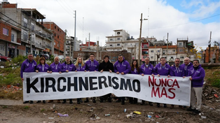 Los candidatos de la provincia de Buenos Aires, junto a Javier Milei, en La Matanza.