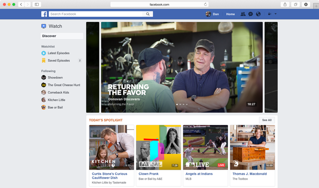 Facebook lanza Watch, una plataforma que busca destronar a Youtube
