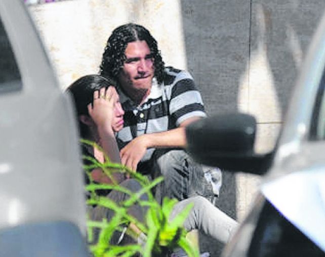 Claudio Cantero y Mercedes Paz el día del crimen de Fantasma.