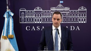 El vocero presidencial, Manuel Adorni, cargó contra Pablo Moyano y otros dirigentes sindicales por el paro nacional docente convocado para este lunes.&nbsp;