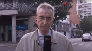 El periodista de TN Nelson Castro visitó este lunes varios puntos de Rosario