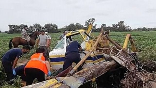 Cayó una aeronave y su piloto salvó su vida de milagro