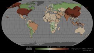 Argentina es uno de los países menos contaminantes según la NASA