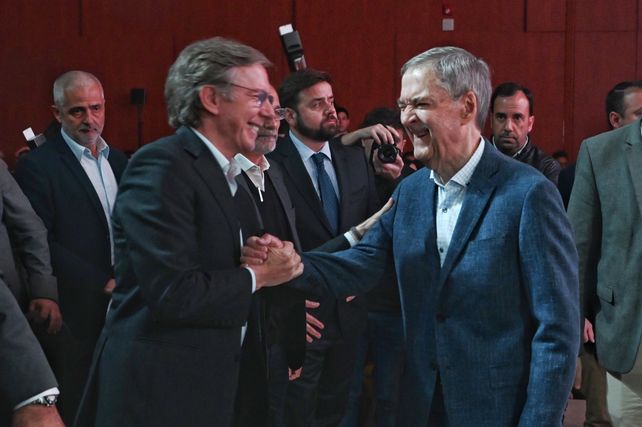 El secretario de Agricultura Juan José Bahillo con el gobernador de Córdoba Juan Schiaretti
