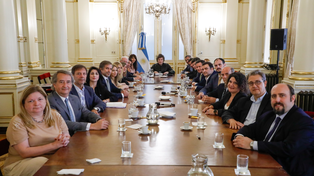 Javier Milei reunió a sus diputados en la Casa Rosada.