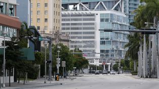 Ni un alma en las calles de Miami ante la llegada del huracán Irma